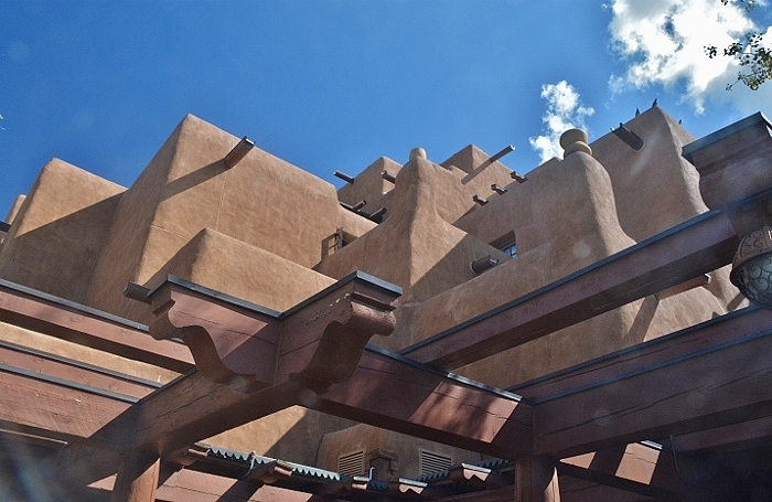 exerior adobe and beams